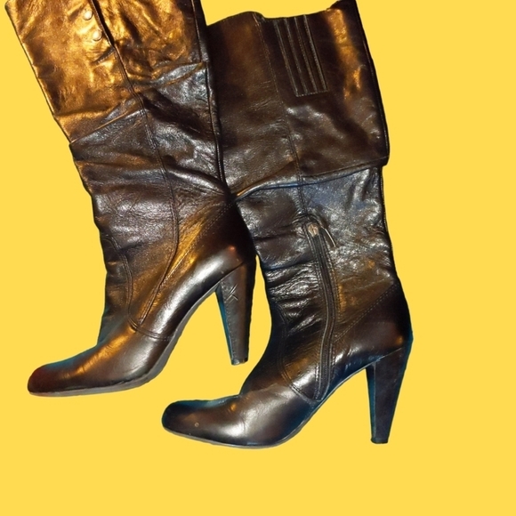 Guess knee high leather boots size 9.5M - Picture 4 of 10